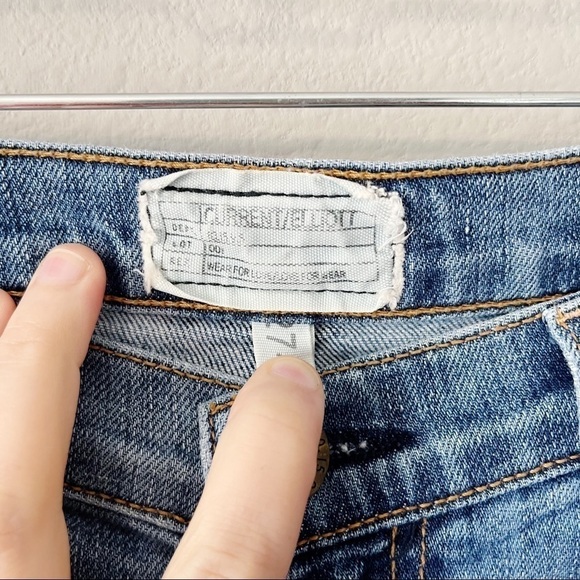 Current/Elliott The Stiletto Skinny Jeans Vintage NY Repair Medium Wash Size 27 - Picture 9 of 12